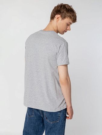 Футболка унисекс T-Bolka 160, серый меланж, размер XS