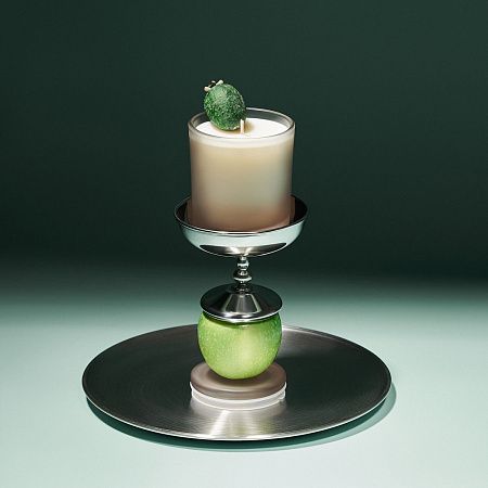 Ароматическая свеча Мизу (Mizu), бежевая