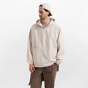Ветровка (анорак) оверсайз унисекс Риссман (Rissman), бежевая, размер XL/XXL