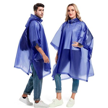 Дождевик-пончо Budget, синий