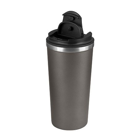 Термокружка вакуумная Palermo, серая, матовая поверхность