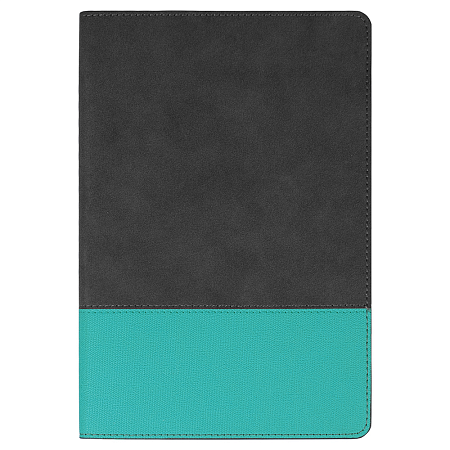 Ежедневник Flexy Treviso Nuba Sand Color А5, серый/бирюзовый, недатированный, в гибкой обложке