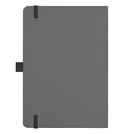 Блокнот Forest  Alfa Polo Recycled Paper А5, недатированный, в твердой обложке,  с резинкой и петлей для ручки, темно-серый