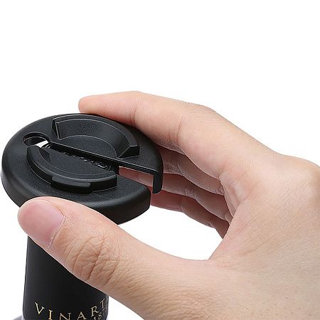 Штопор электрический Circle Joy с аксессуарами 3 в 1, пластик/металл, черный