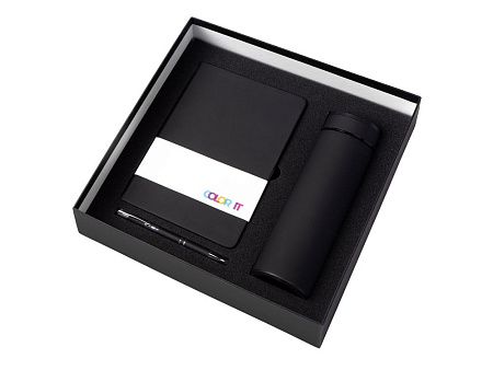 Подарочный набор "Color it" с блокнотом, металлической ручкой и термосом