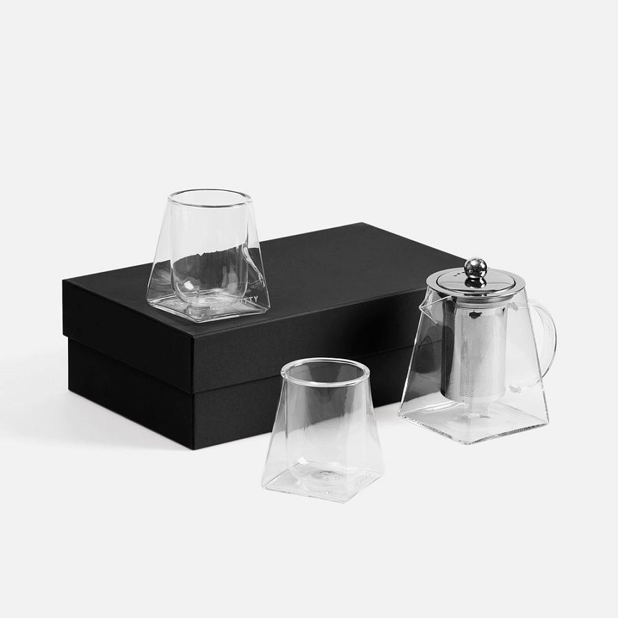 Чайный набор Quadroni в черной коробке