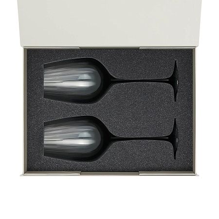 Подарочный набор 2 бокала для вина Mancera в серой коробке