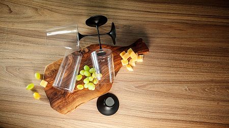 Хрустальный бокал для красного вина на магните Trebonn SplitGlass, 2 шт, 450 мл