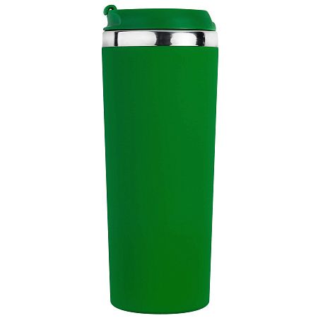 Термокружка KOMO SOFT COLOR 420мл. Зеленая с зеленой крышкой 6060.02