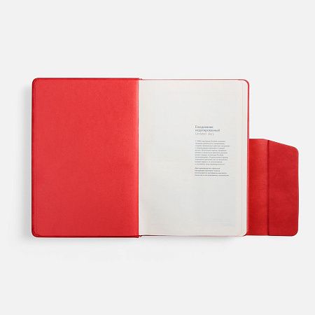 Ежедневник Leadmark, недатированный, красный