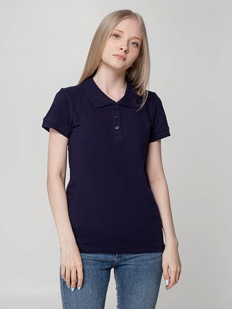 Рубашка поло женская Virma Lady, темно-синяя, размер S