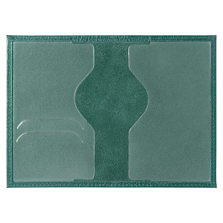 Обложка для автодокументов Leather Sky Flotter Sun из натуральной кожи, зеленая