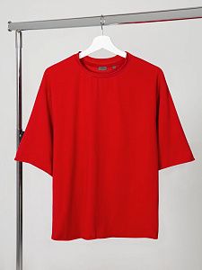 Футболка оверсайз Vozduh 2.0, синяя под нанесение