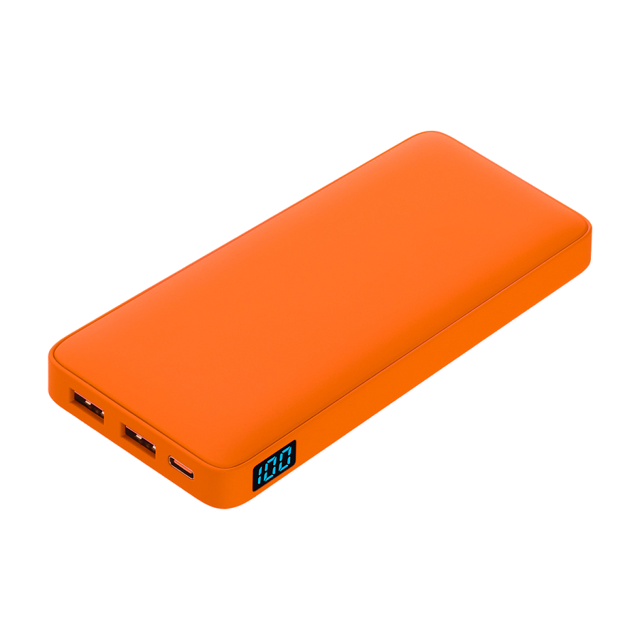 Внешний аккумулятор с подсветкой Анкор Плюс PD (Ancor PD Plus) 10000 mAh, оранжевый