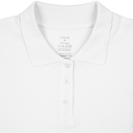 Рубашка поло женская Virma Lady, белая, размер S