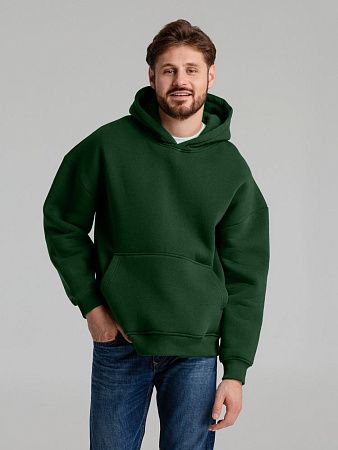 Худи Kulonga Oversize, темно-зеленое, размер XL/2XL