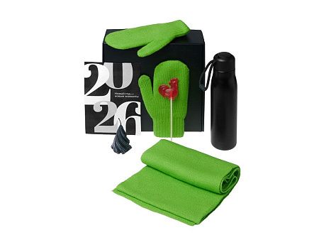 Подарочный набор «Re:Air» с варежками, шарфом и термосом