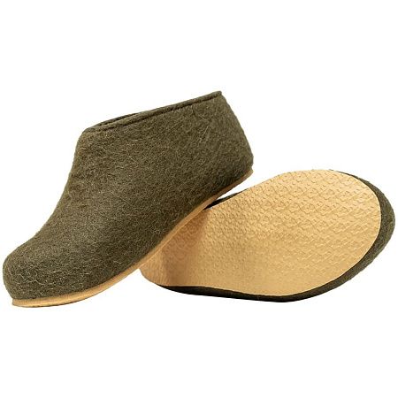 Домашние валенки Cant, зеленые (олива), размер 43