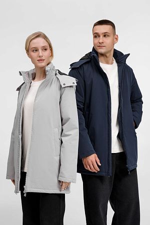 Куртка-парка унисекс Sfera, светло-серая, размер S