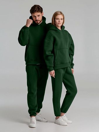 Худи Kulonga Oversize, темно-зеленое, размер XL/2XL