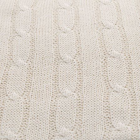 Плед Фадо (Fado) вязаный, бежевый (без подарочной коробки)