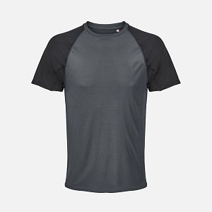 Футболка спортивная унисекс Vortex, ярко-бирюзовая под нанесение