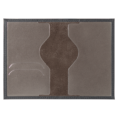 Обложка для автодокументов Leather Sky Flotter Sun из натуральной кожи, темно-серая