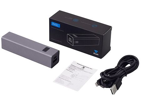 Внешний аккумулятор «Rail» c дисплеем, 5000 mAh