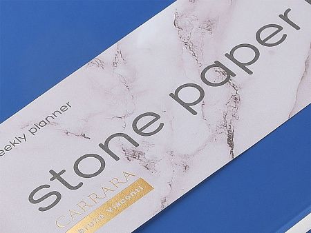 Еженедельник с каменной бумагой А5+ «Carrara»