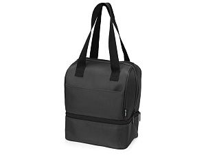 Сумка-холодильник «Cool» с 2-мя изолированными отделениями, цвет: серый