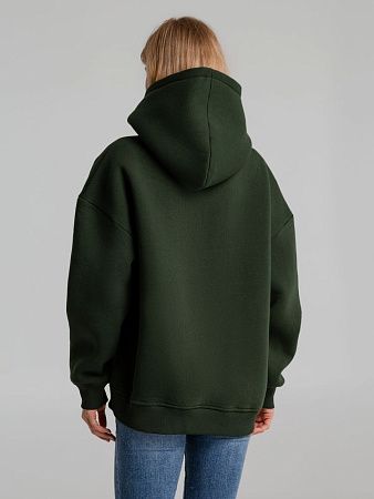 Худи Kulonga Oversize, темно-зеленый (хаки), размер XS/S