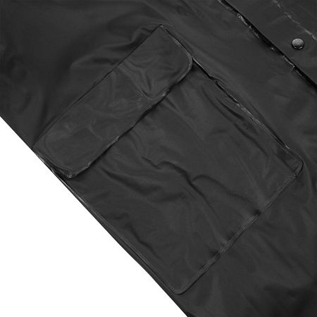 Дождевик детский RainDrop Kids, черный, размер 8 лет (118-128 см)