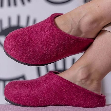 Домашние валенки Step, розовые (вереск), размер 45