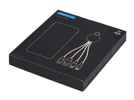 Набор из внешнего аккумулятора и универсального кабеля с подсветкой лого «Reserve LED», 10000mAh