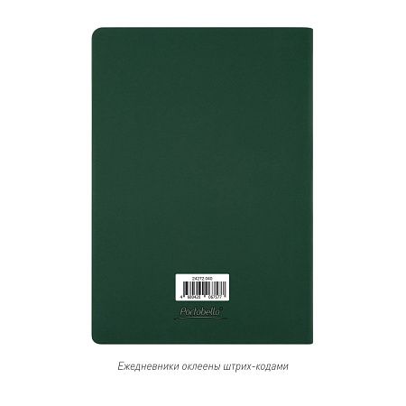 Ежедневник Latte soft touch недатированный, зеленый
