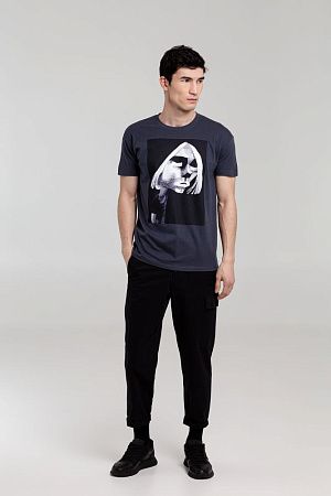 Футболка «Меламед. Kurt Cobain», темно-серая, размер S