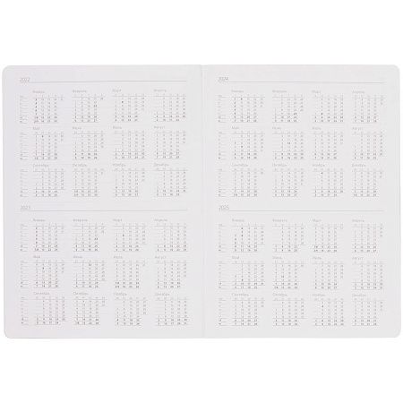 Еженедельник Lucky, недатированный, серый