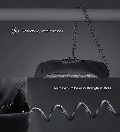 Рюкзак KORIN ClickPack 46х34х16 см, черный/серый