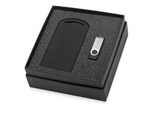 Подарочный набор Jack Nicholson с флешкой и зарядным устройством, цвет: черный, серебристый