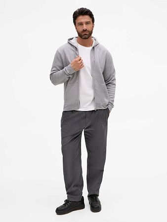 Толстовка унисекс Stone, серый меланж, размер XS