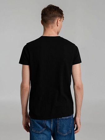 Футболка мужская Regent Fit 150, черная, размер XS