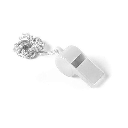 Свисток Судья, белый, 5x2,4х1,9см, пластик,текстиль