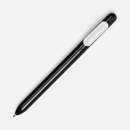 Ручка шариковая Swiper, черная с белым