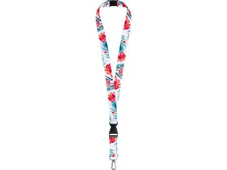 Ланъярд под сублимацию с карабином, межуровневым замком и замком обрыва, 2 см