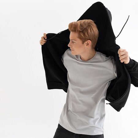 Футболка унисекс KRIS, 150 гр., светло-серая, размер M