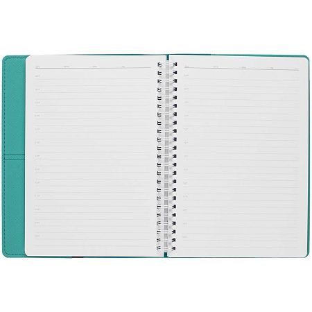 Ежедневник Spring Touch, недатированный, бирюзовый