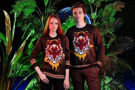 Джемпер Totem Tiger, коричневый, размер S