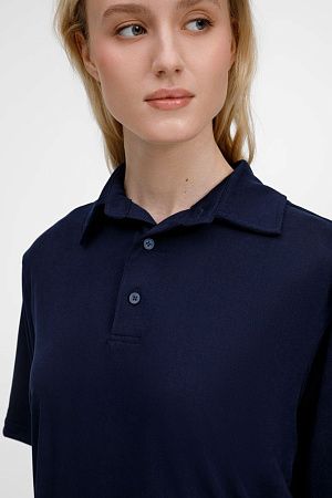 Рубашка поло унисекс Senti, темно-синяя, размер S