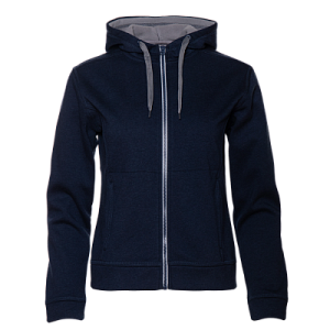 Толстовка женская STAN с капюшоном на молнии сэндвич 320, 19, Тёмно-синий меланж,  (461)  (44/S)