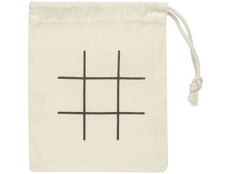 Деревянная игра в крестики-нолики в мешочке «Whorl»